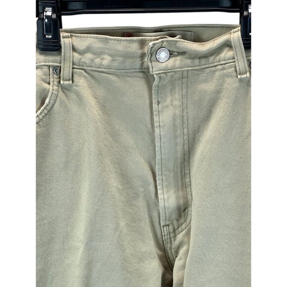 Levis 505 Men's Regular Fit Beige Jeans W40 L32 Cotton Denim Straight Leg Casual - Picture 8 of 10
